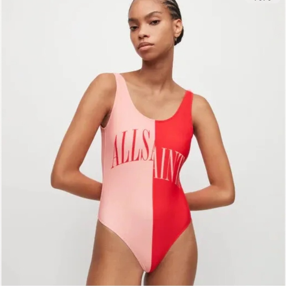 🍑 ALL SAINTS Swim Bathing Suit One Piece size L NWT